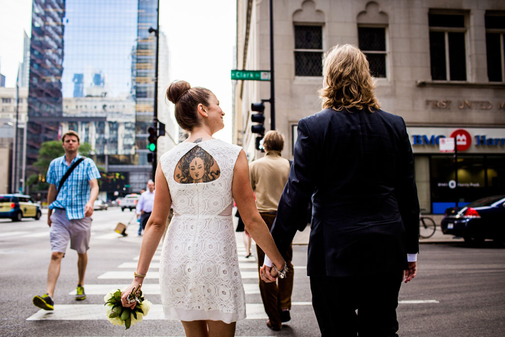 On Michigan Ave Chicago Wedding Photographer Allison Williams Chicago Courthouse Wedding